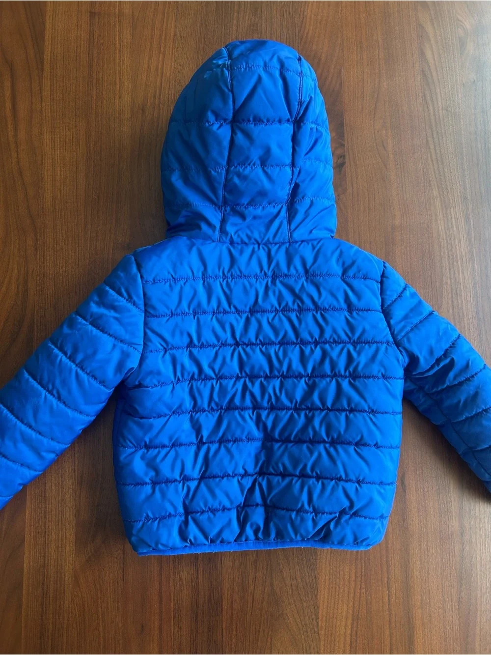 Nike Kids Blue Puffer Hooded Winter Jacket